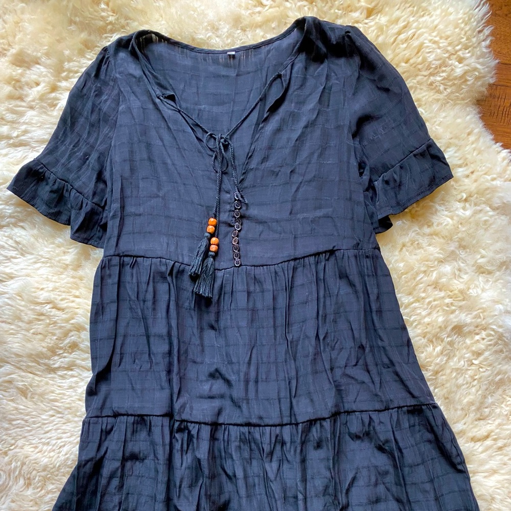Black Swim Cover Up and/or Dress